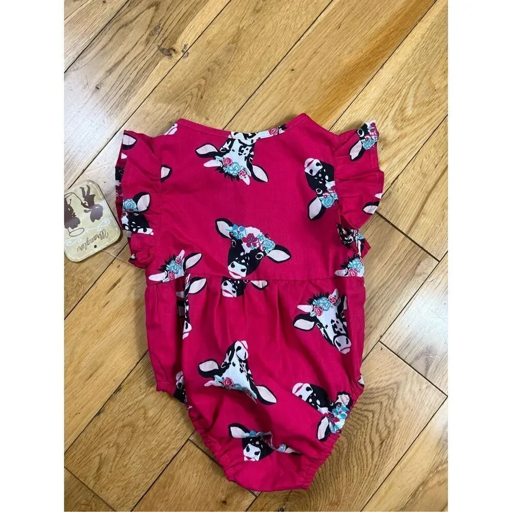 NWT Wrangler Girls Romper Size 12m